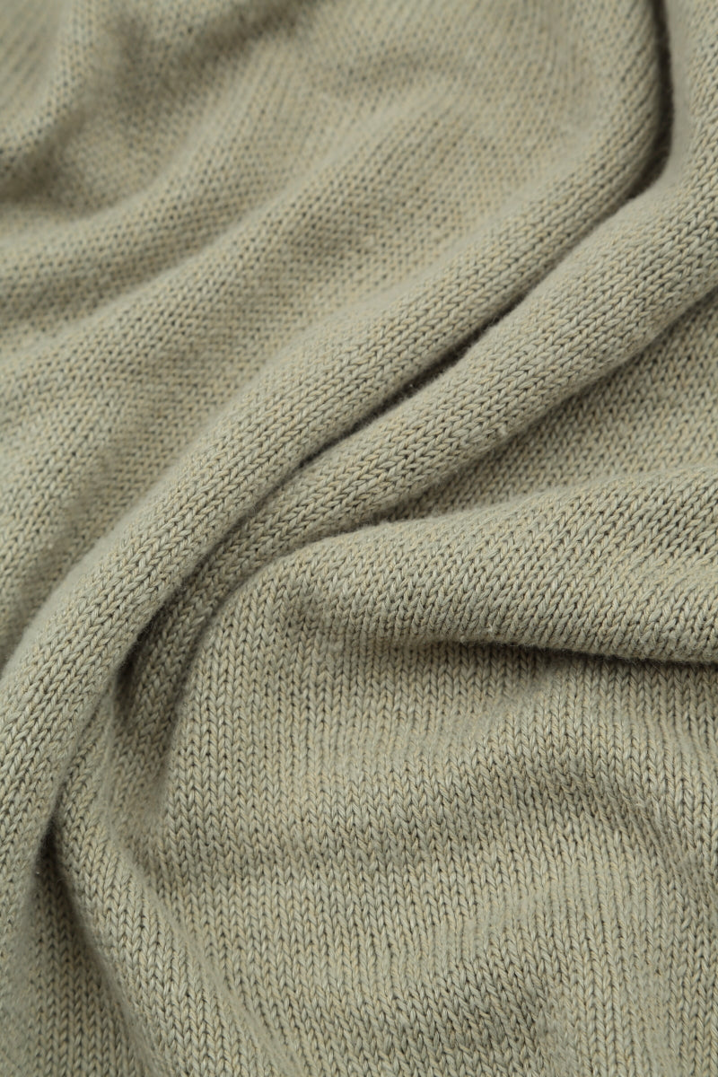 Hooded Laurel Green Linen Cardigan 5