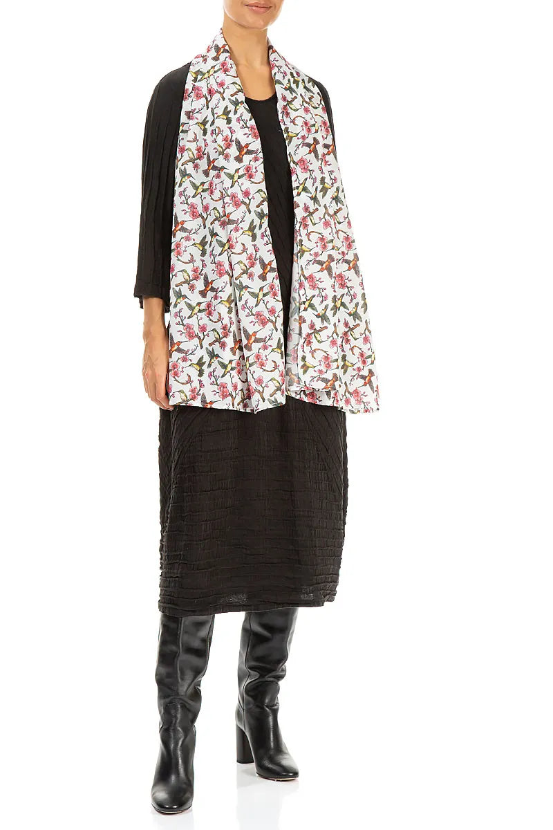 Hummingbird Blossom Light Scarf 2