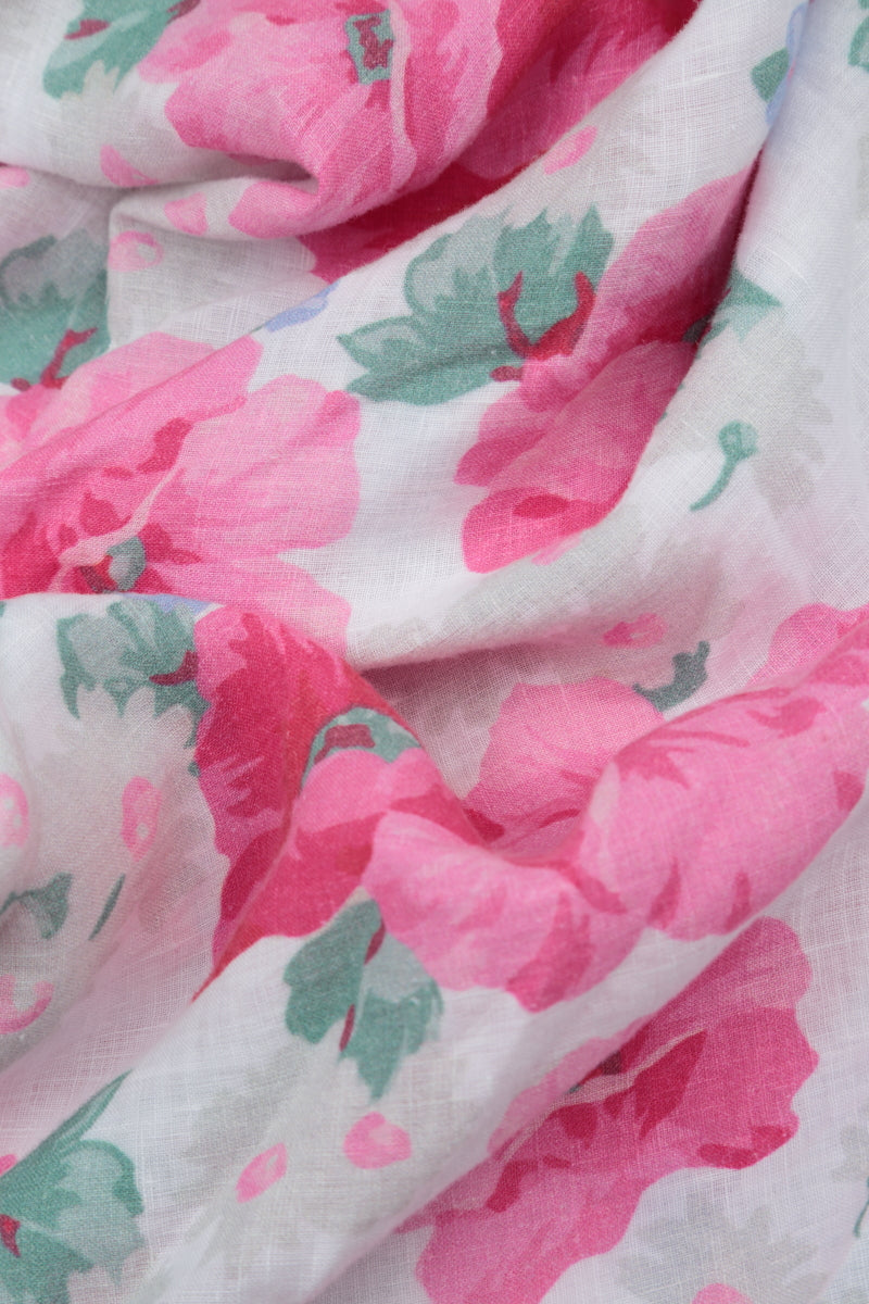 Long Peony Blossom Linen Shirt 5