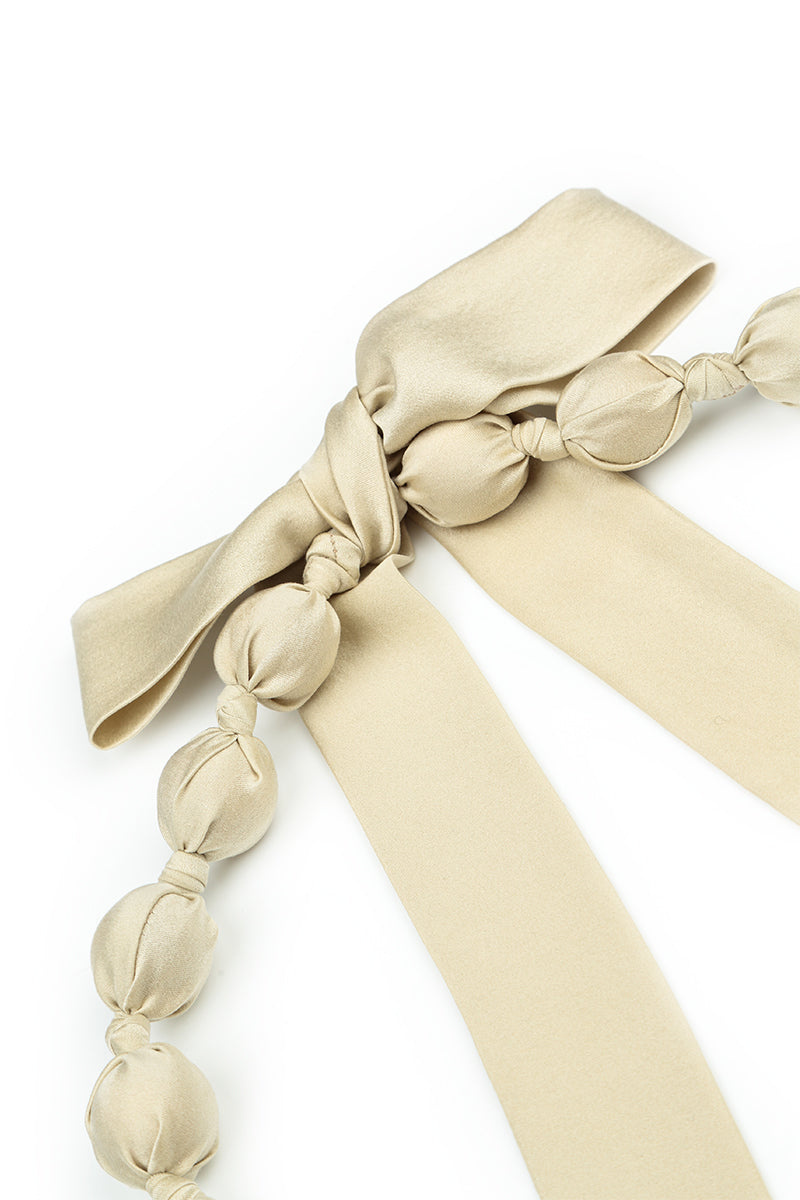 Laurel Green Silk Bead Necklace 5