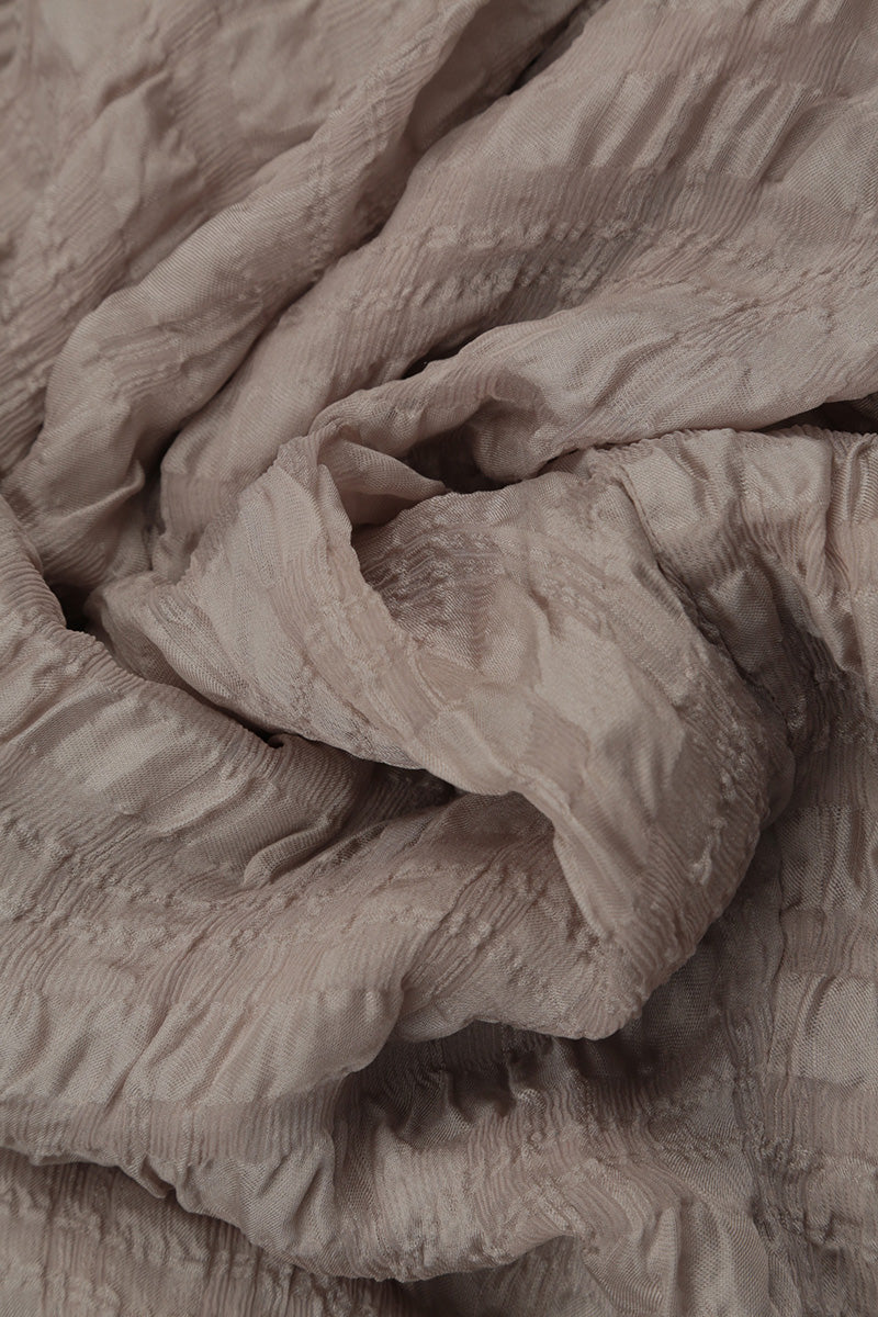 Layered Beige Light Silk Blouse