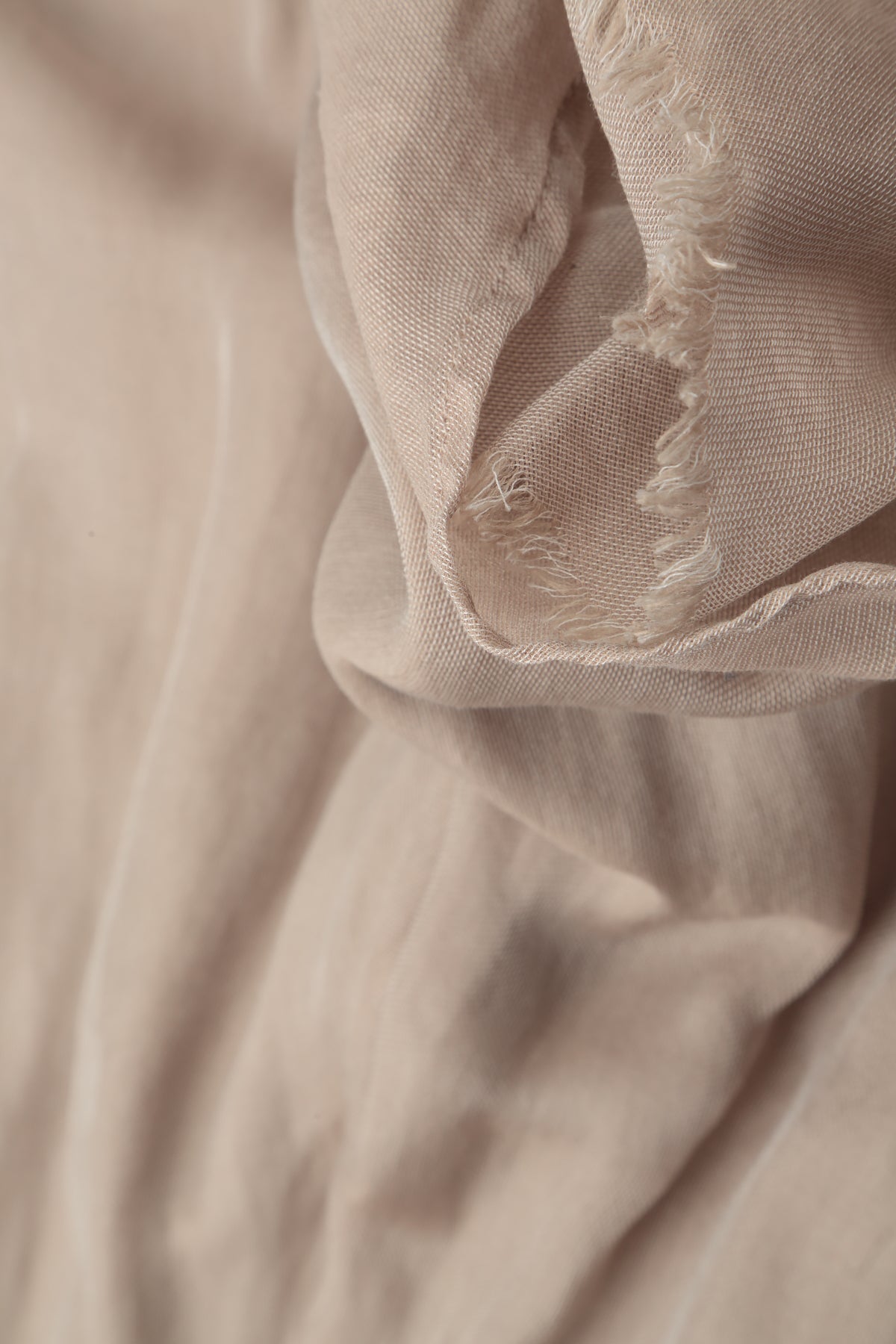 Layered Beige Silk Cotton Skirt 5