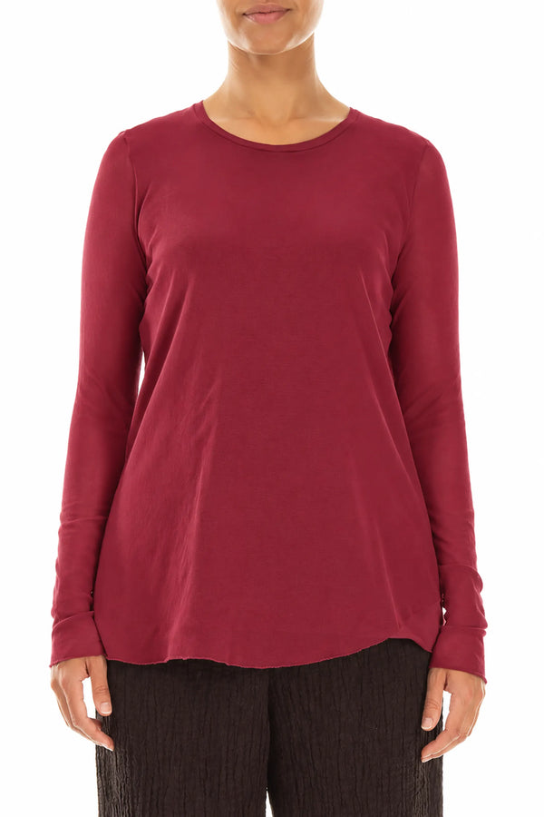 Layered Ruby Mesh Cotton Top 1