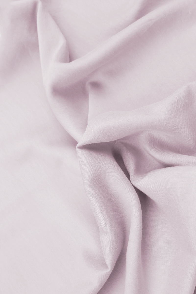 Lilac Gekreukte Pure Zijde Rok