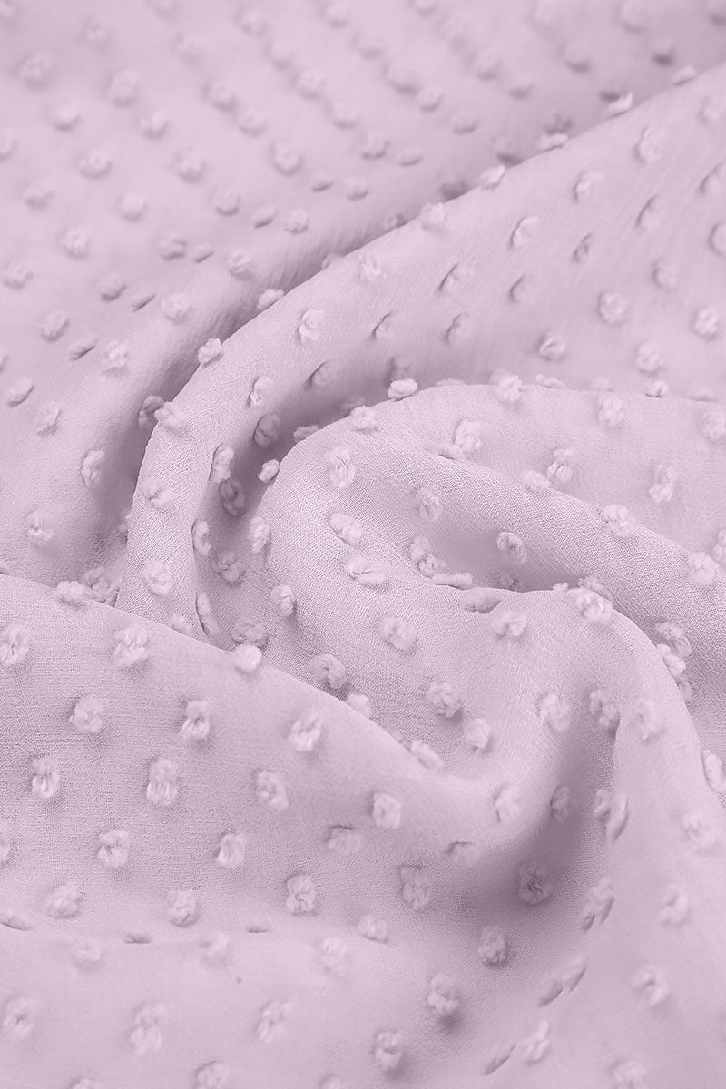 Lilac Dotty Silk Waterfall Jacket 5
