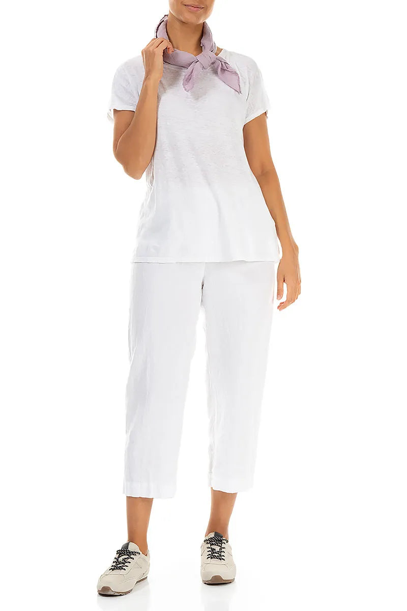 Lilac Gauze Linen Scarf 2