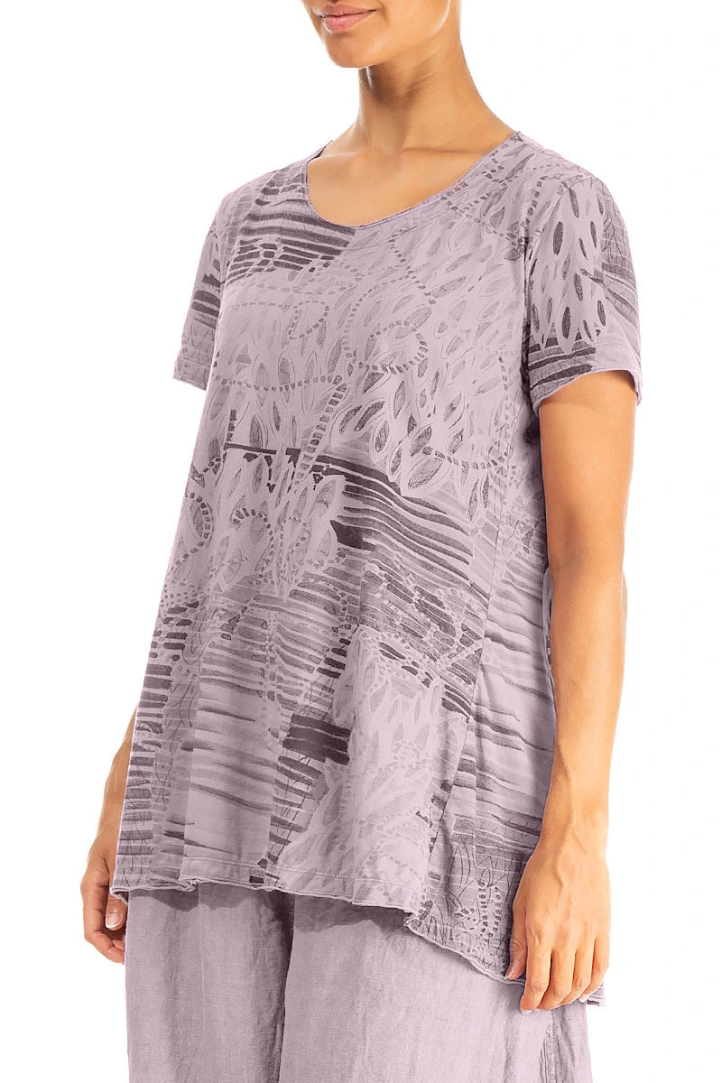 Lilac Serenity Cotton Jersey Tunic Top 3