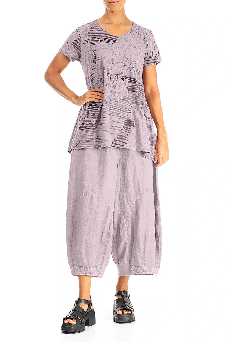 Lilac Serenity Cotton Jersey Tunic Top 4