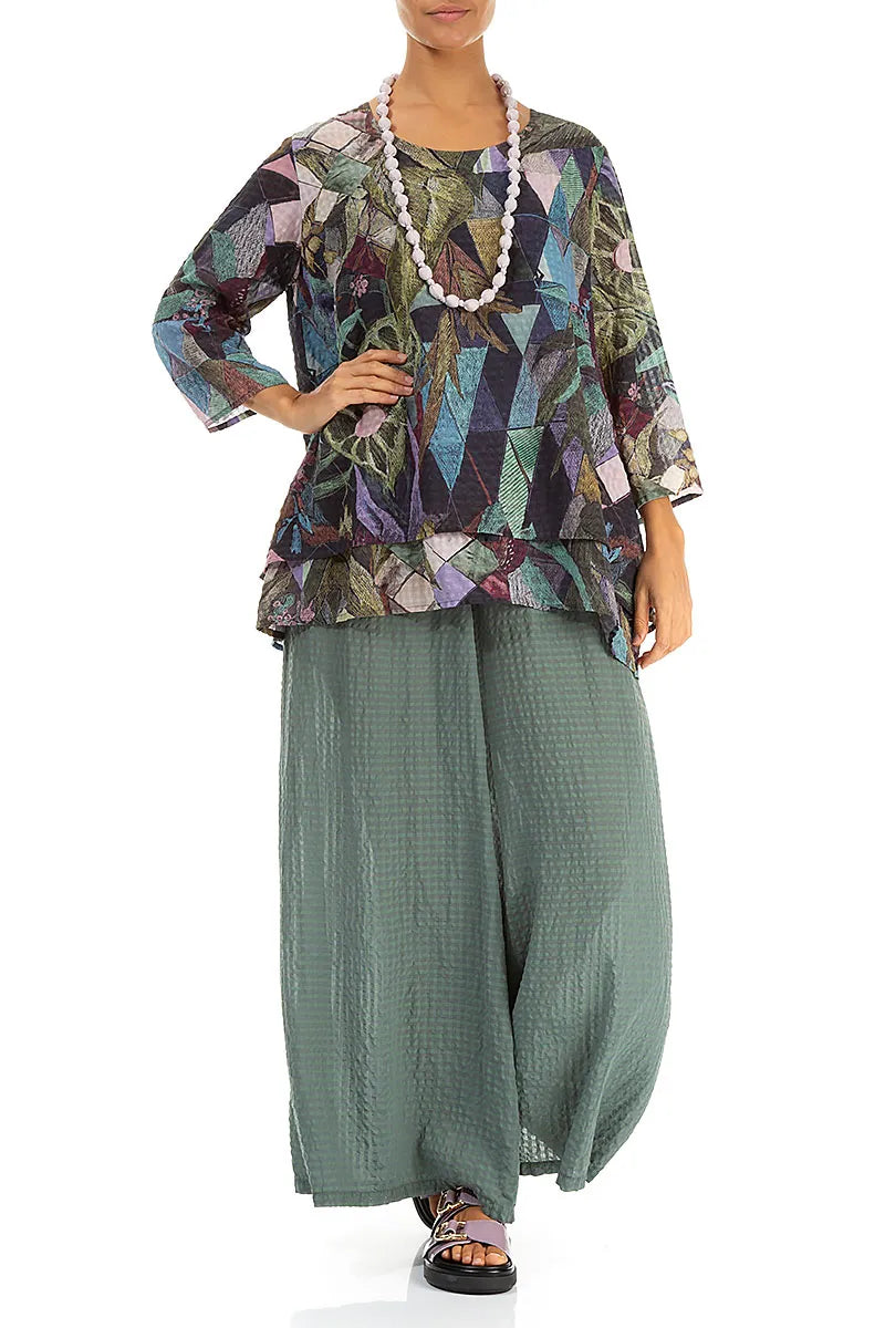 Lilac Silk Fine Bead Necklace 2