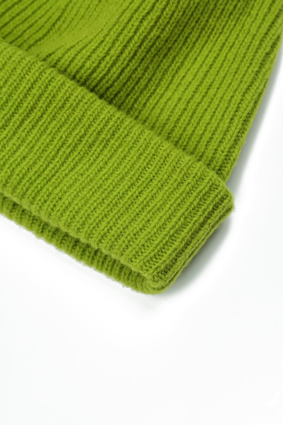 Lime Green Soft Wool Beanie Hat 5