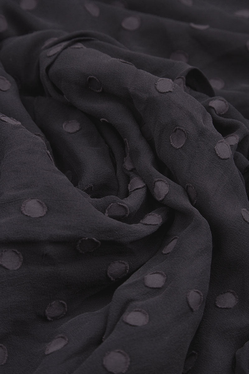 Vintage Violet Dotty Silk Maxi Dress 5