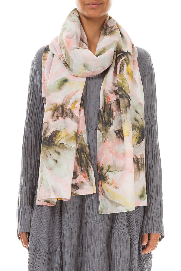 Long Oasis Linen Scarf 1