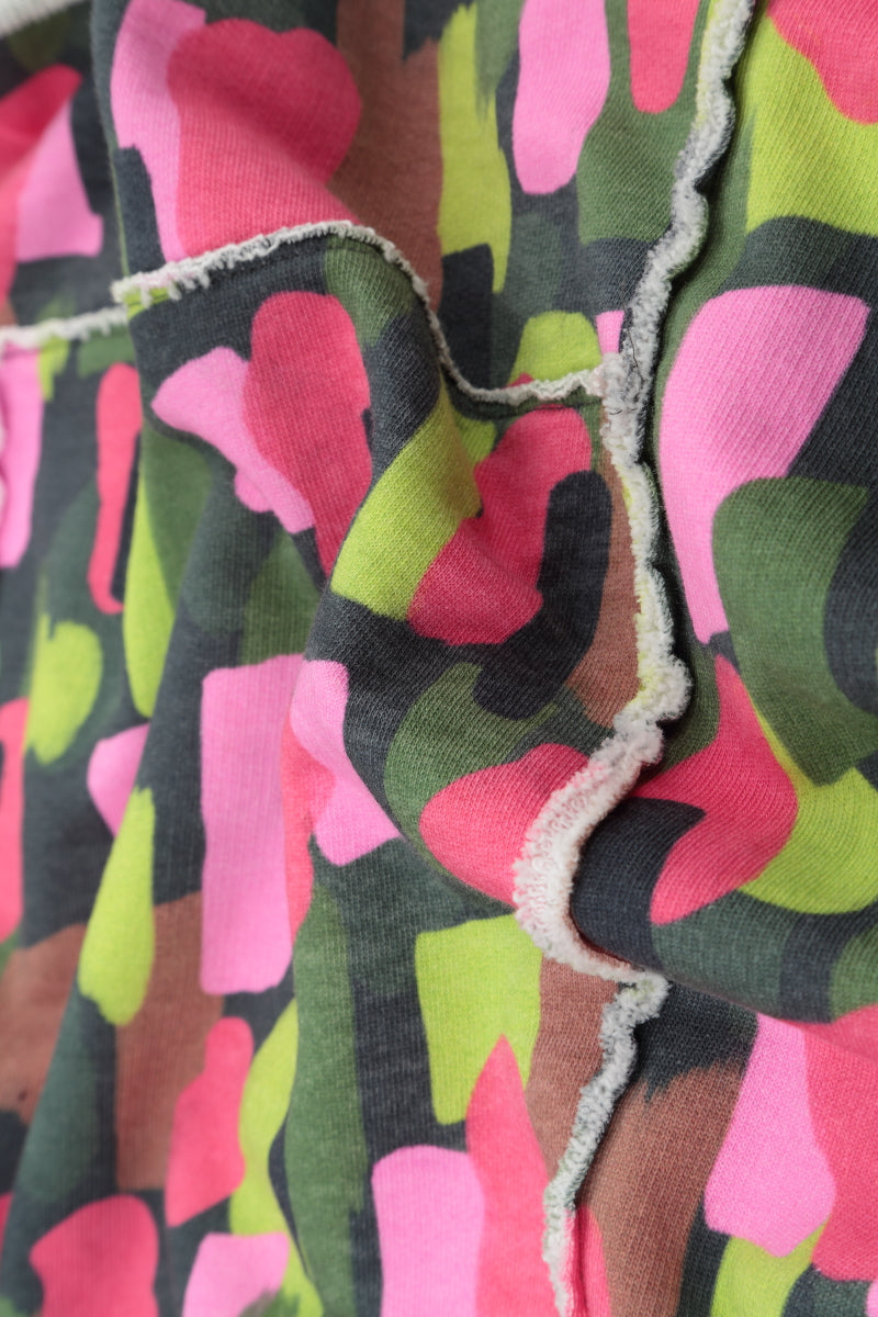 Long Paint Mosaic Cotton Dress 5
