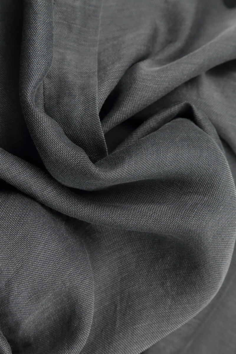 Hemd aus längerem Rückenteil, Graphit, Seide-Baumwolle