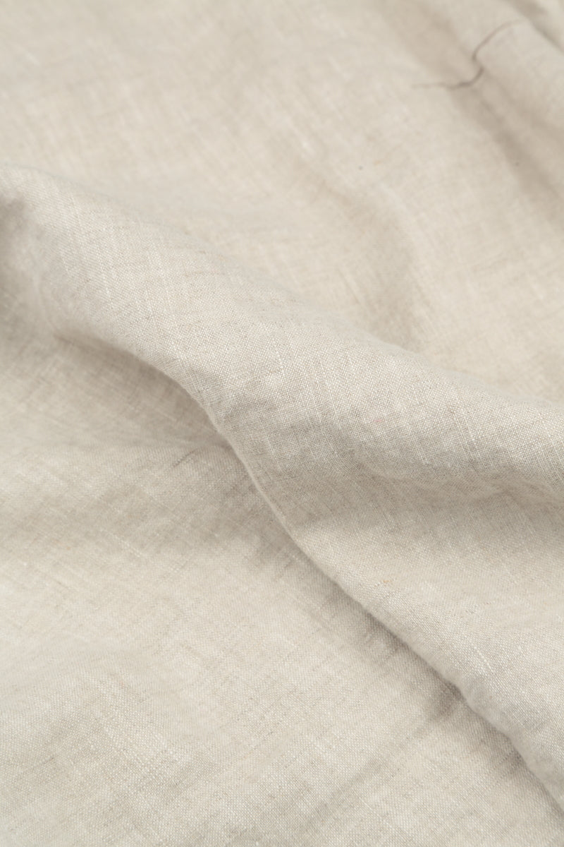 Longer Back Sleeveless Natural Linen Top 5