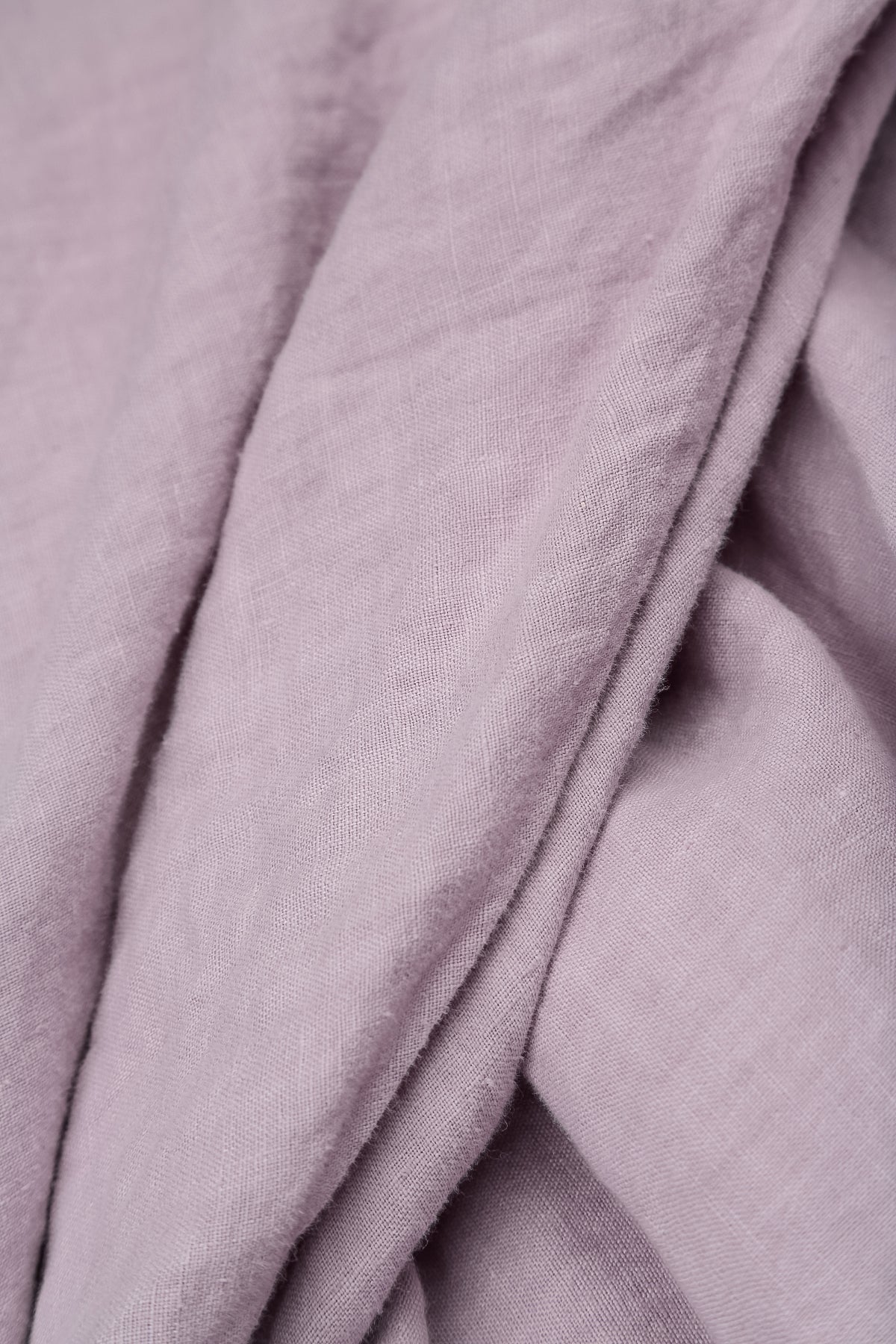 Loose Back Pockets Lilac Linen Trousers 4