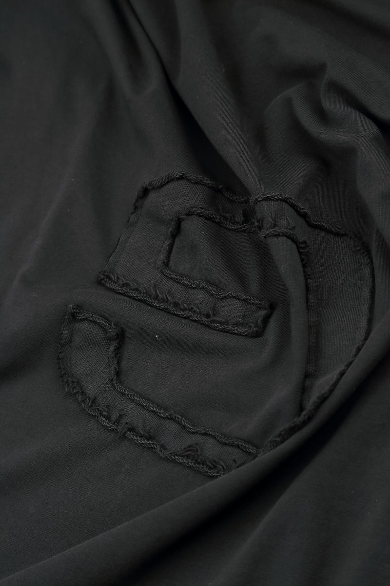 Chemisier ample en coton noir