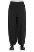 Black Mélange Linen Trousers 1