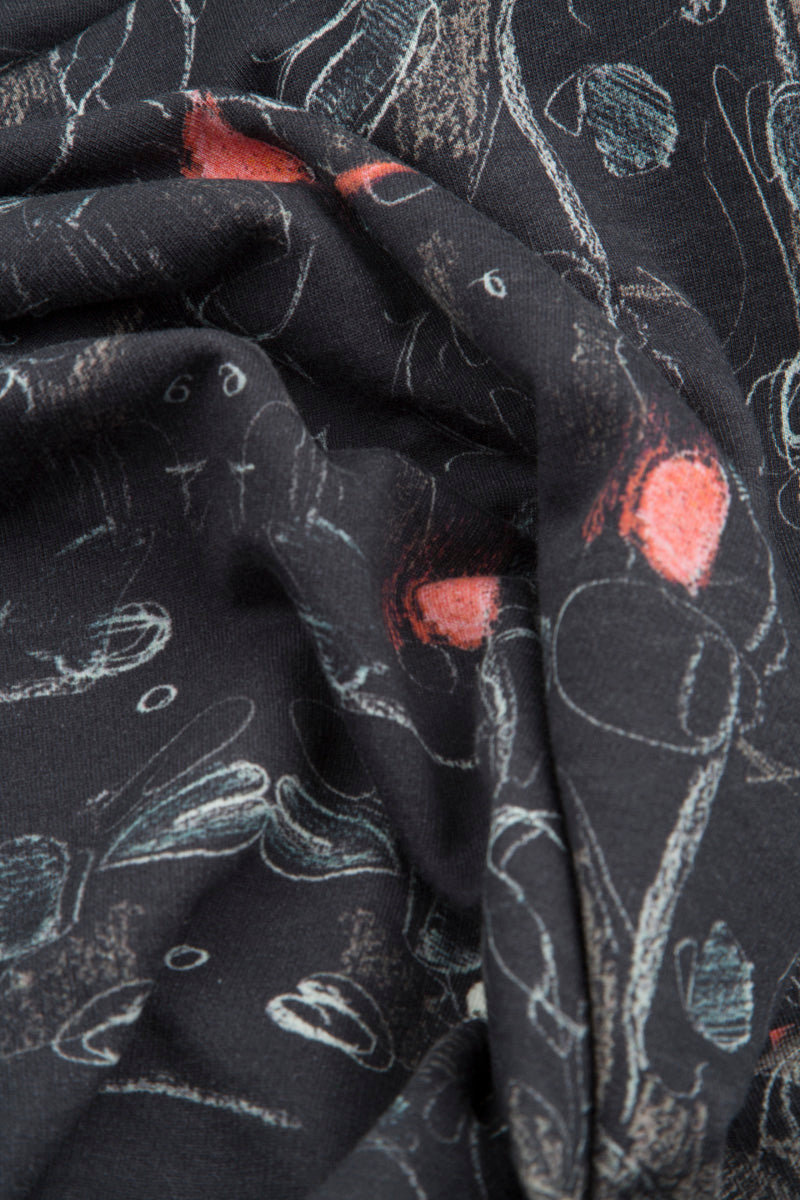 Loose Flared Nightfall Cotton Dress 5