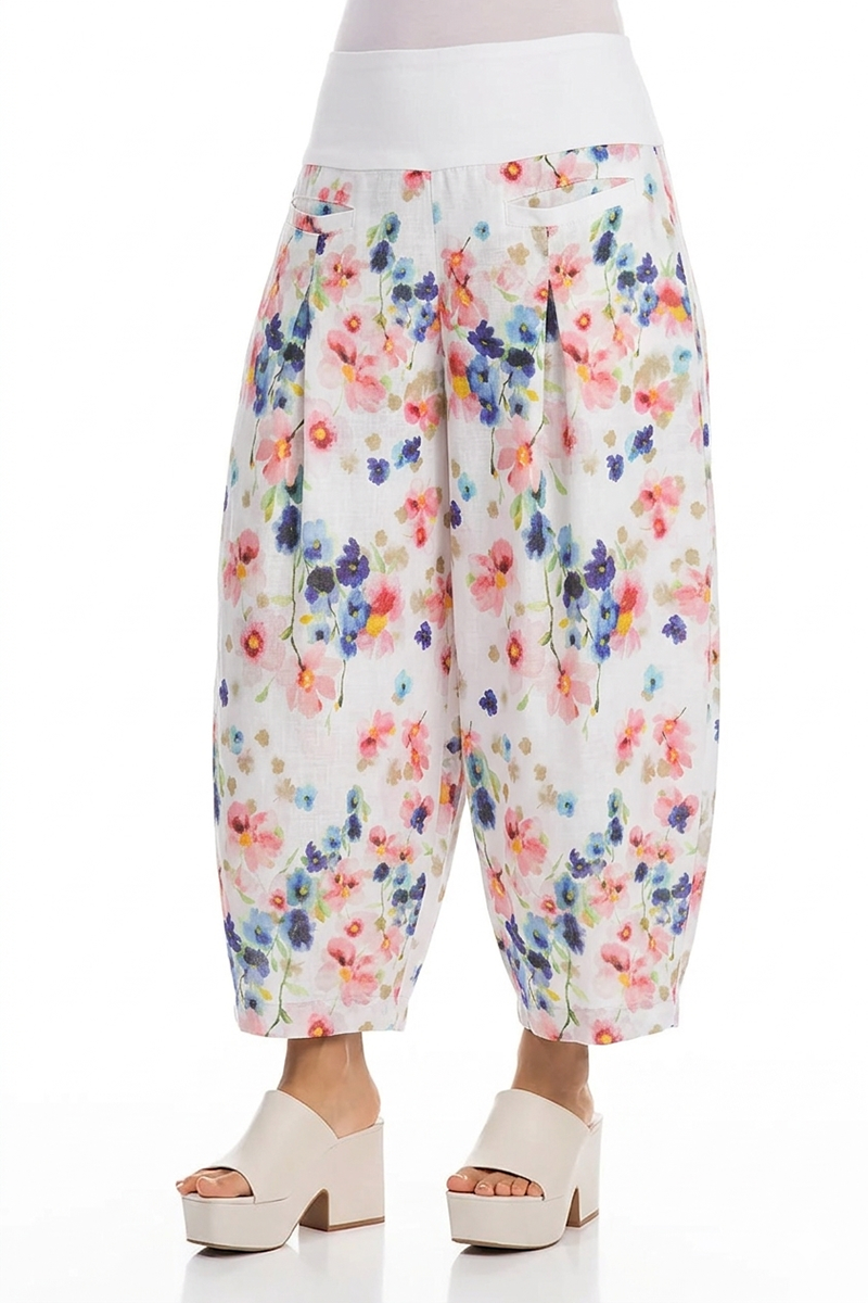 Loose Primrose Linen Trousers 3