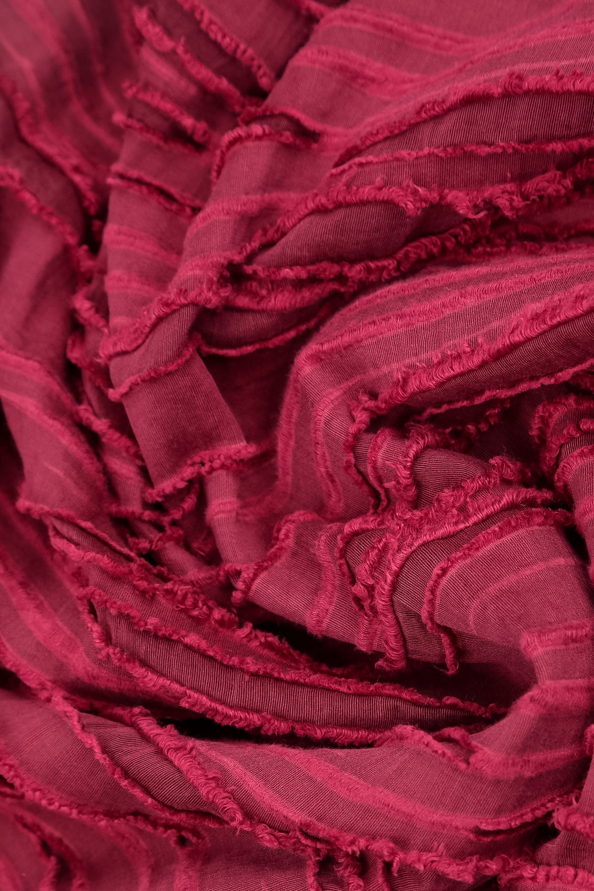 Loose Ruby Fray Weave Shirt 6