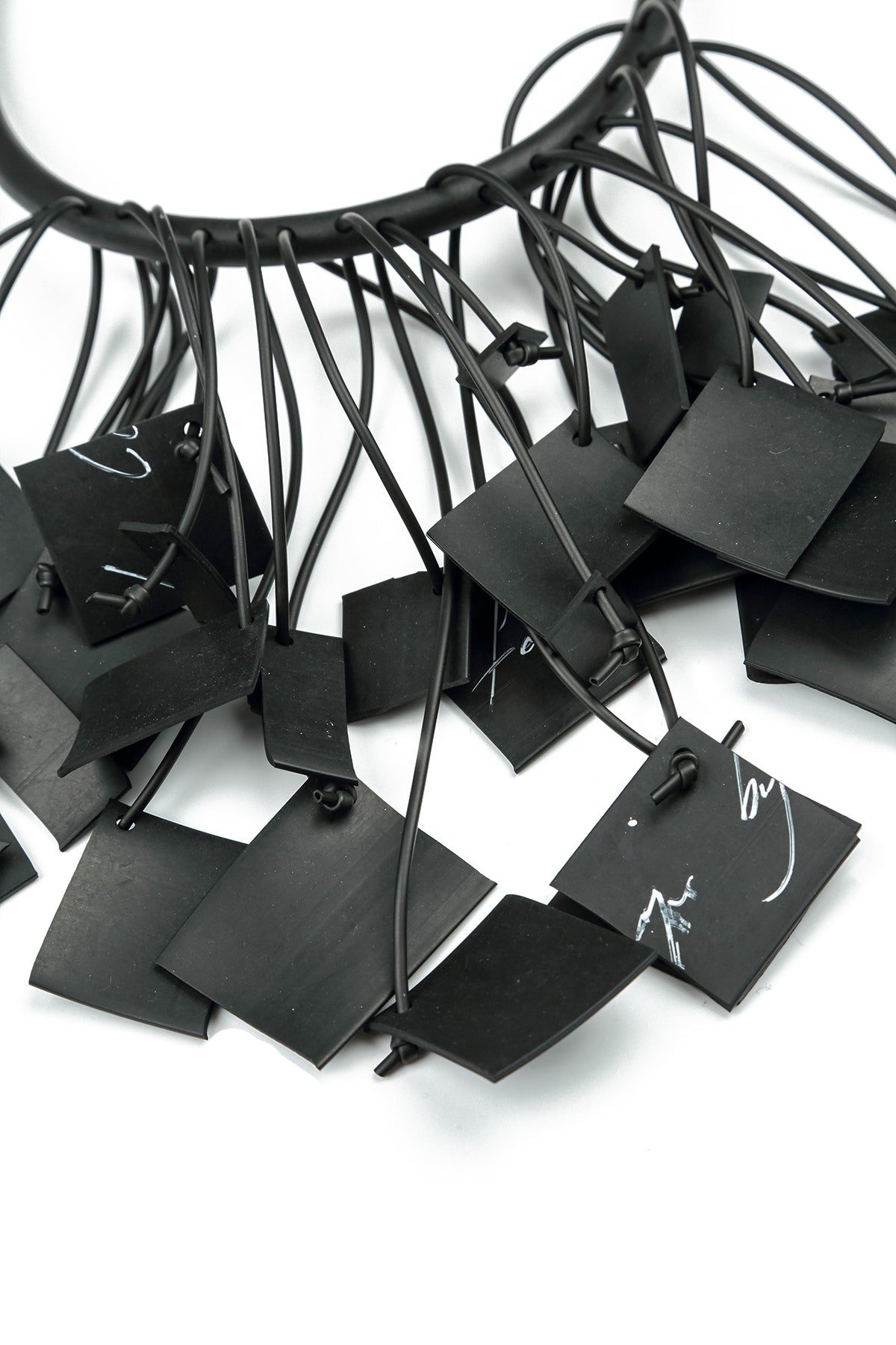 Lottie Black Rubber Necklace 5