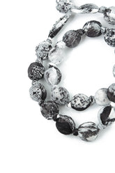 Alabaster Silk Cotton Bead Necklace 6