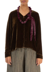 Merlot Alabaster Silk Cotton Bead Necklace 1