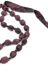 Merlot Alabaster Silk Cotton Bead Necklace 5