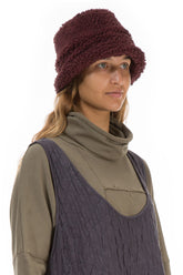 Merlot Teddy Cotton Bucket Hat 4
