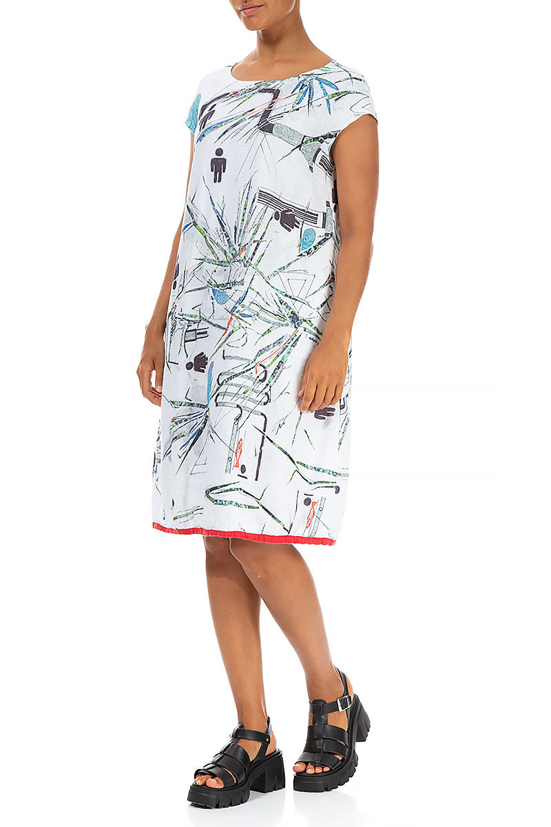 Midi Urban Jungle Linen Dress 3
