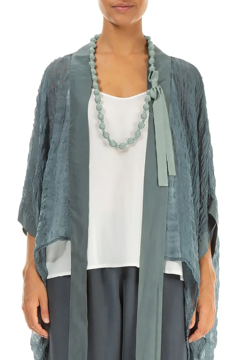 Mint Silk Fine Bead Necklace