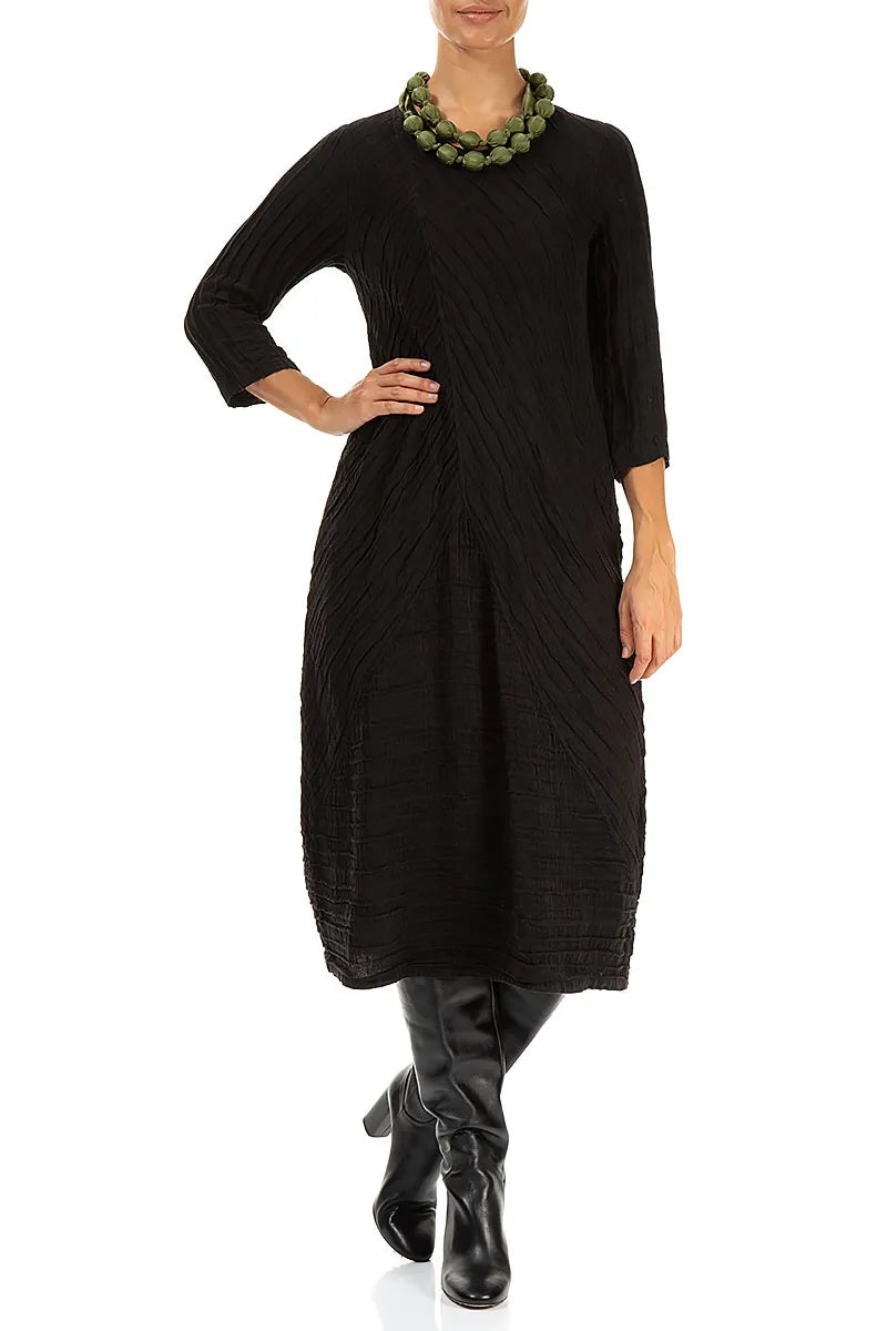 Halskette mit olivgrünen Seidenperlen