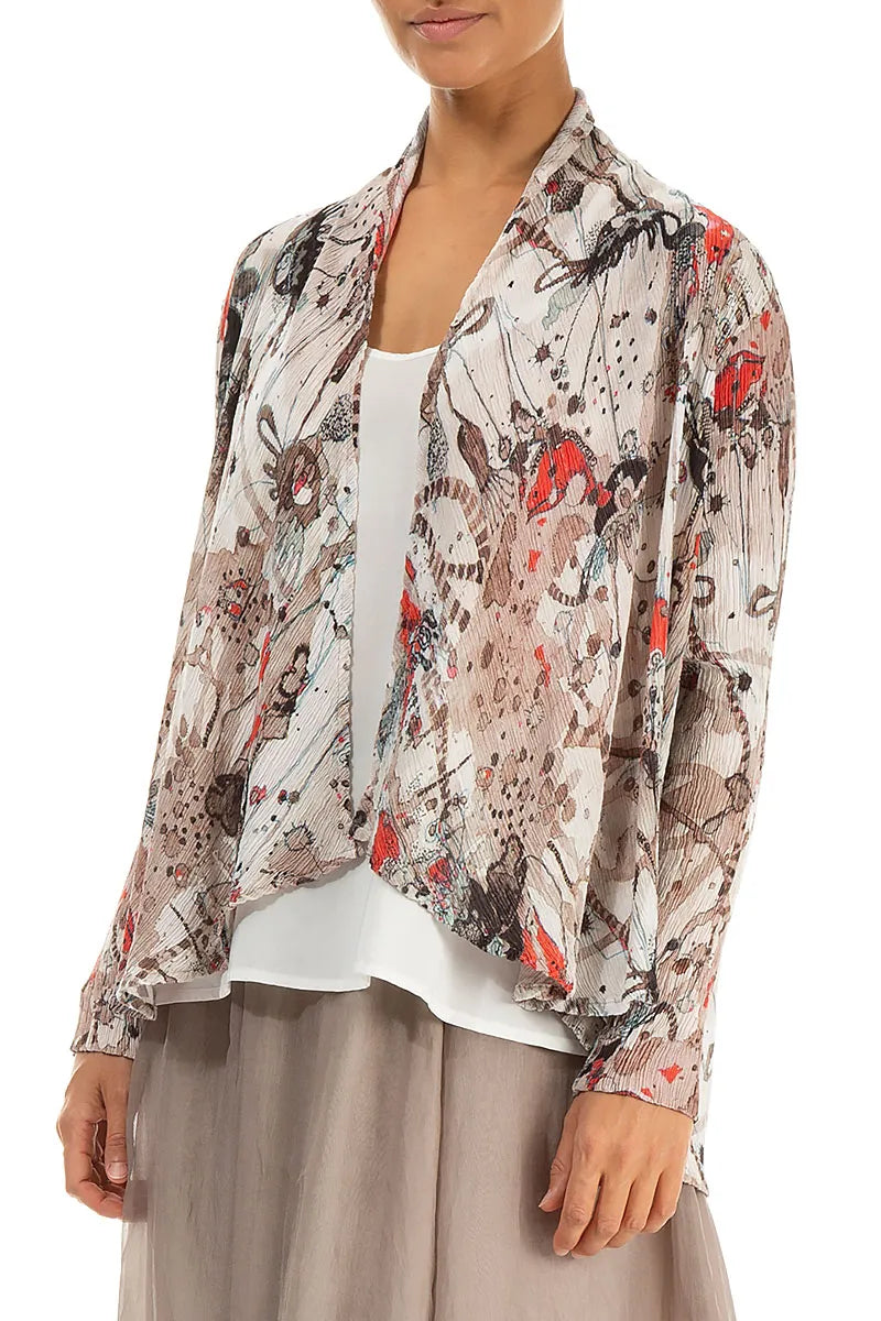 Open Savannah Silk Viscose Jacket 4