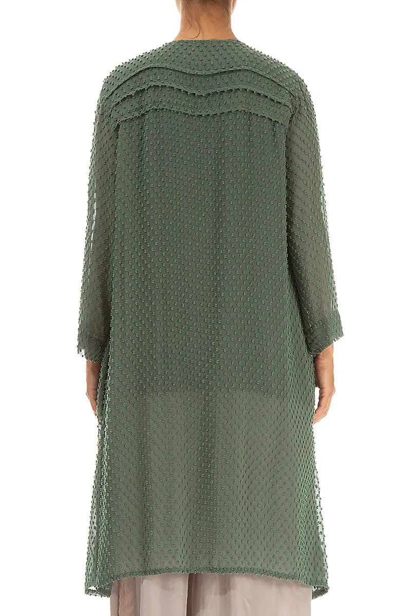 Open Type Sage Dotty Silk Jacket