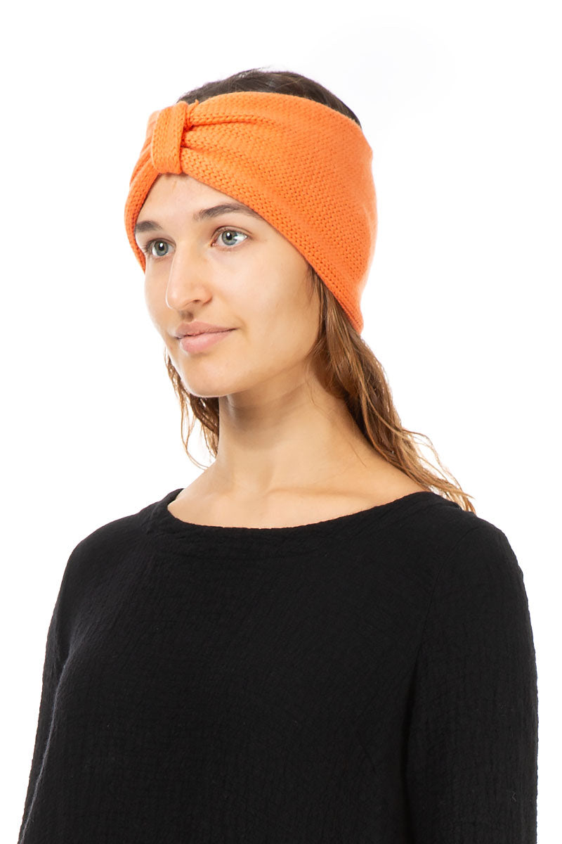 Orange Soft Cashmere Headband 1