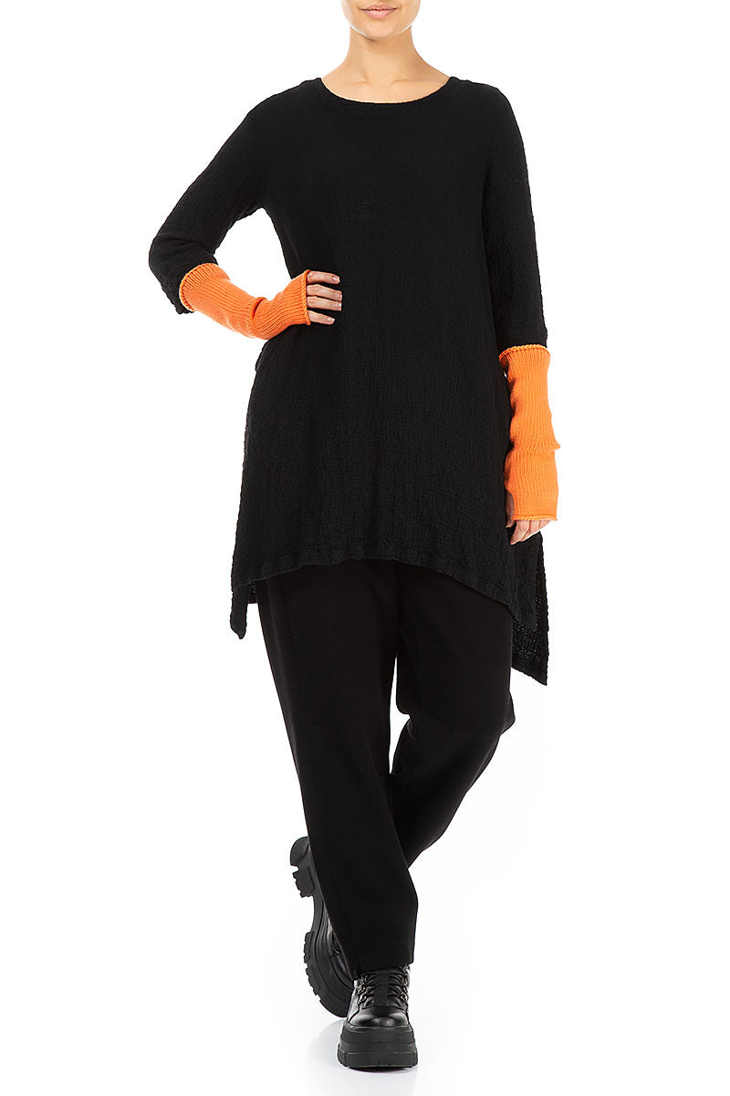 Orange Soft Cashmere Wristlets 2