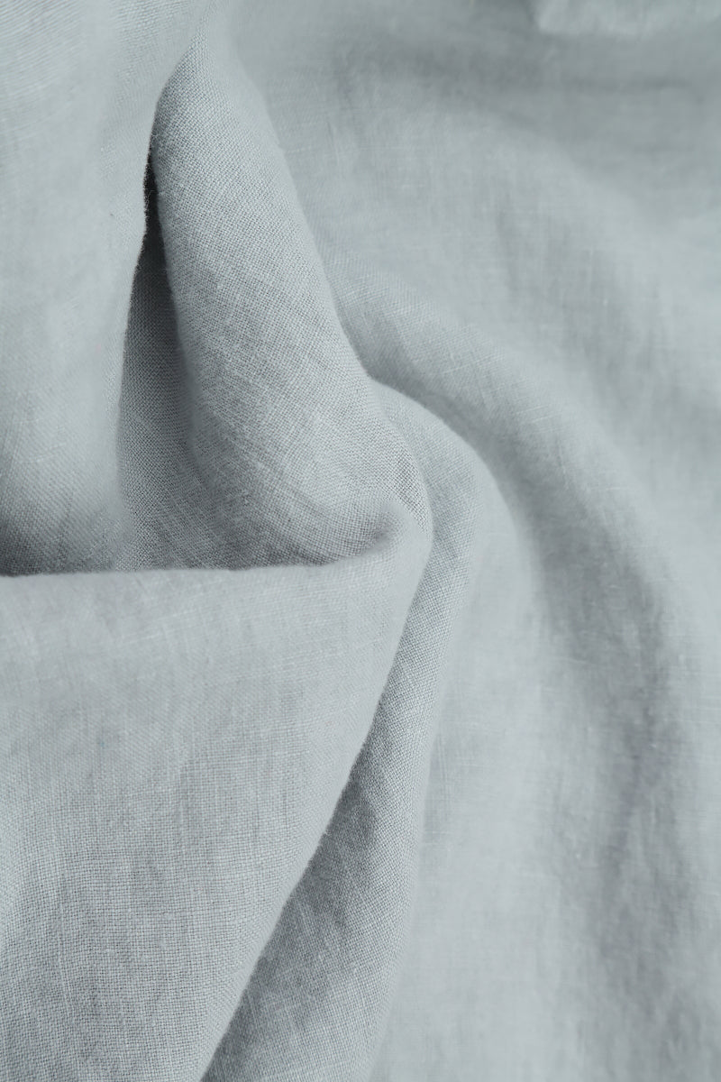 Peter Pan Collar Silver Grey Linen Dress 5