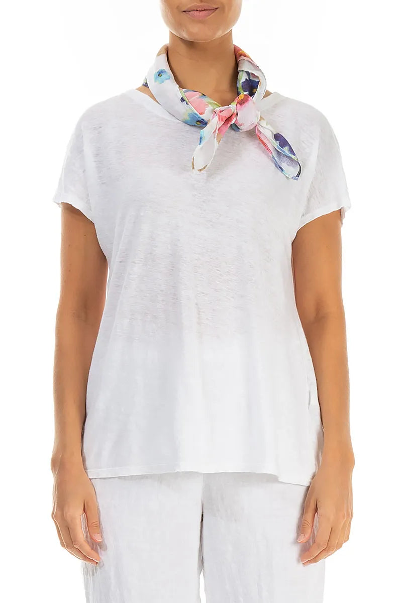 Foulard carré en lin Primrose