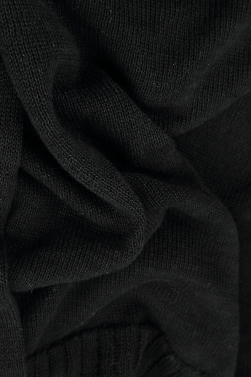 Raw Fringe Black Linen Jumper 5