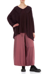 Relaxed Collar Mulberry Wool Sweater 4