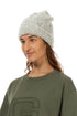 Ribbed Cuff Mélange Ivory Alpaca Wool Beanie Hat 1