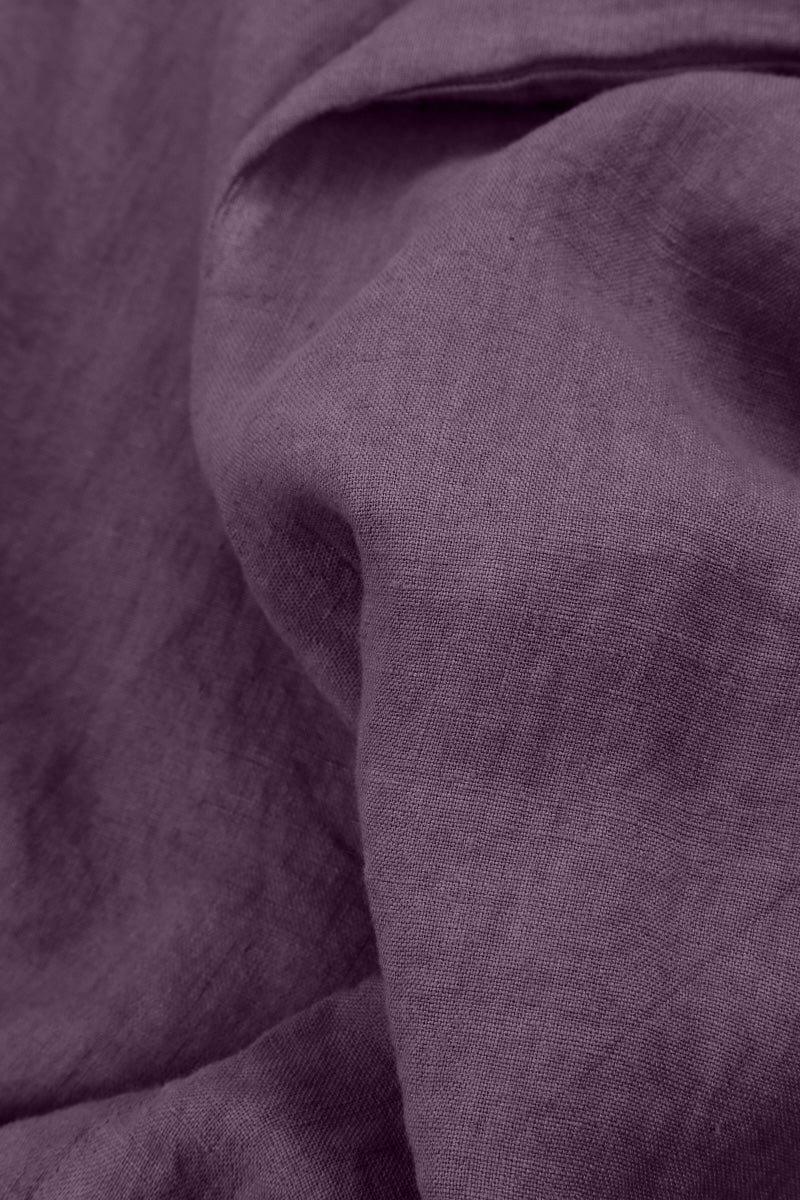 Pantalon en lin Amethyst avec revers