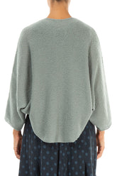 Rounded Pistachio Wool Cardigan 2