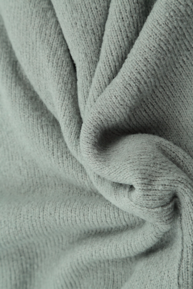 Rounded Pistachio Wool Cardigan 5