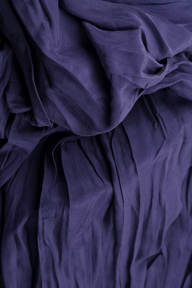 Royal Purple Crumpled Pure Silk Scarf 4