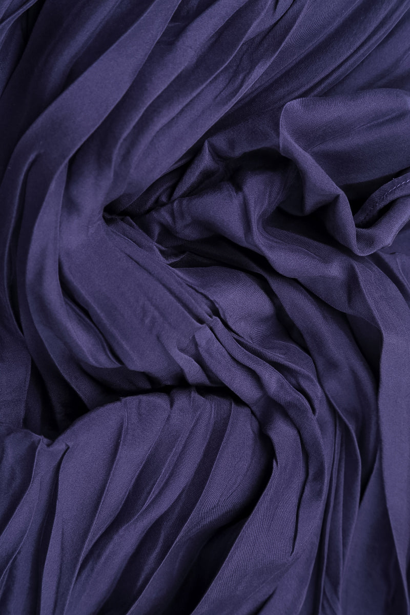 Royal Purple Crumpled Pure Silk Skirt 5
