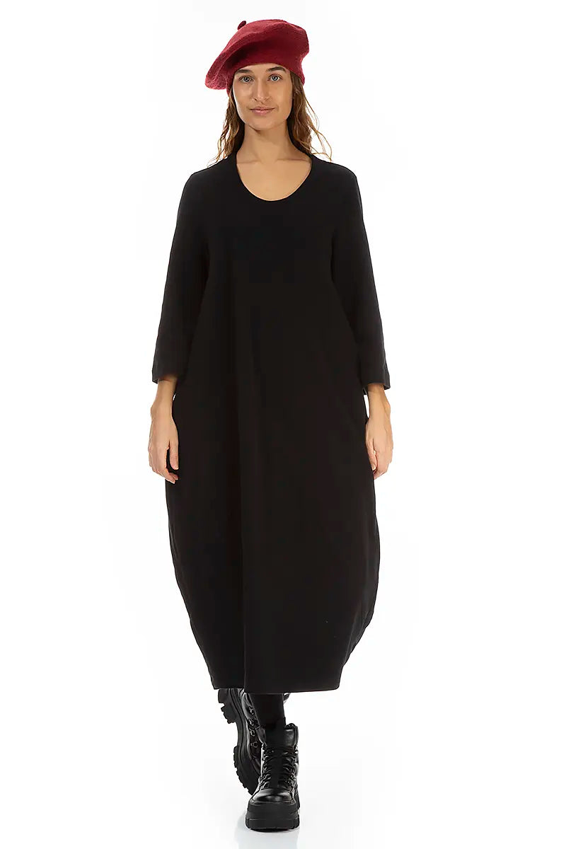 Béret en laine tricotée rouge rubis