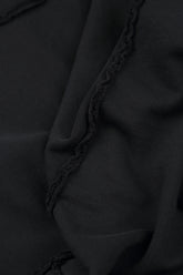 Ruffled Grey Wavy Cotton Dress 5