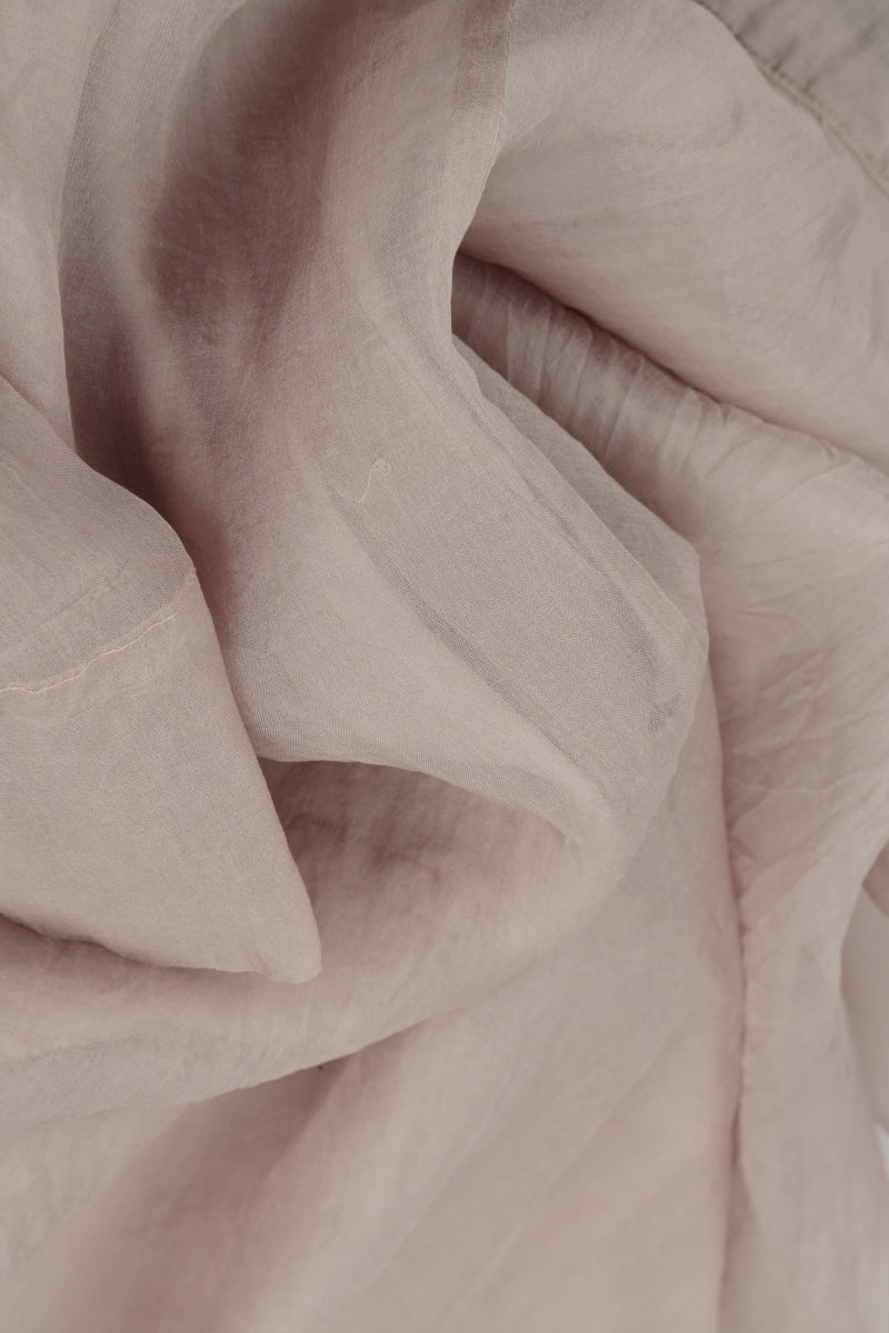 Short Greige Silk Chiffon Jacket 5